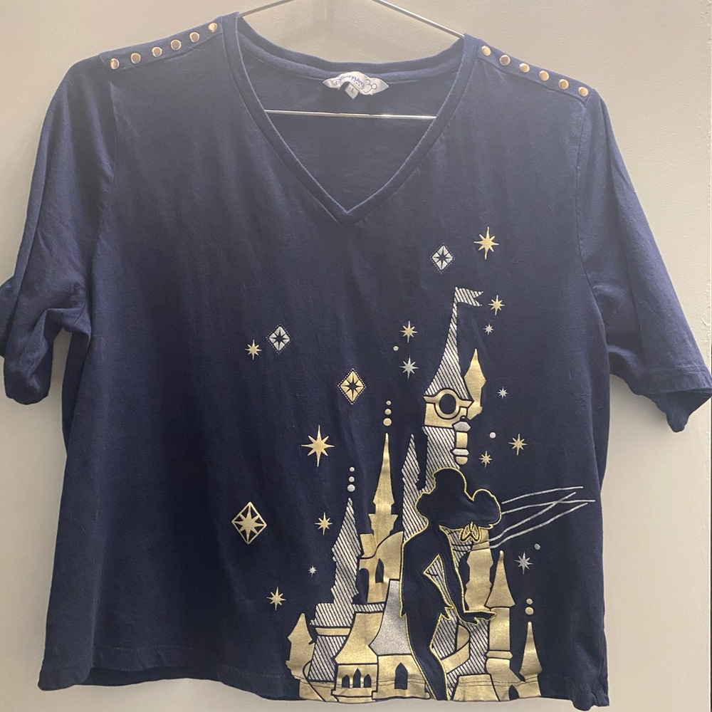 Navy Blue and Gold Kids Shirt